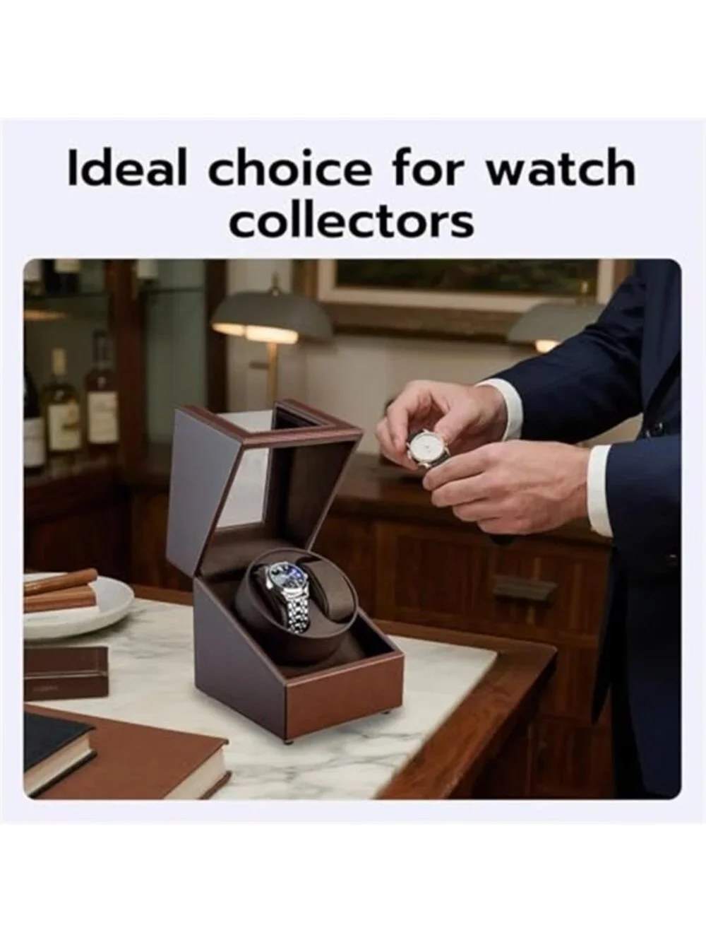 Watch Winder for Automatic Watches, Double Automatic Watch Winder Box